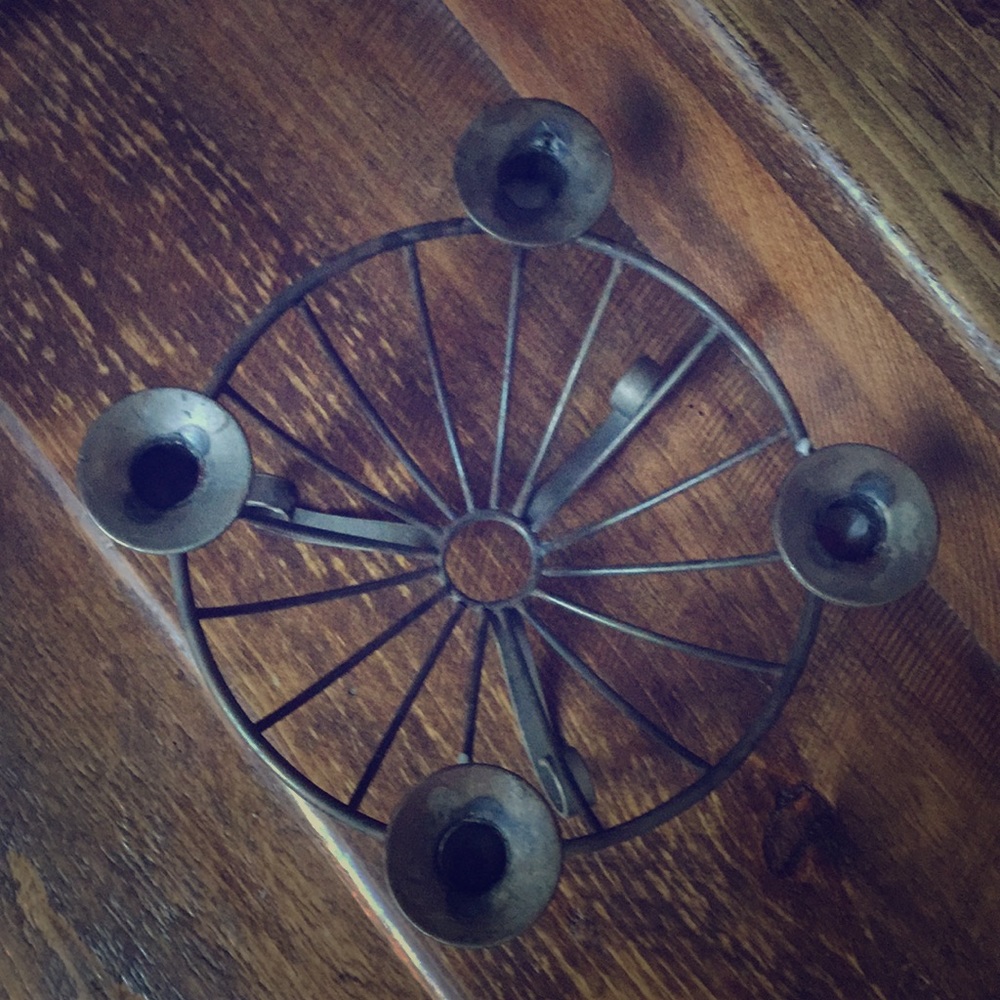 VTG 🕯 IRON CANDLE HOLDER - Picture 5 of 7